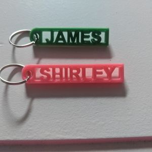 Personalized name keychains